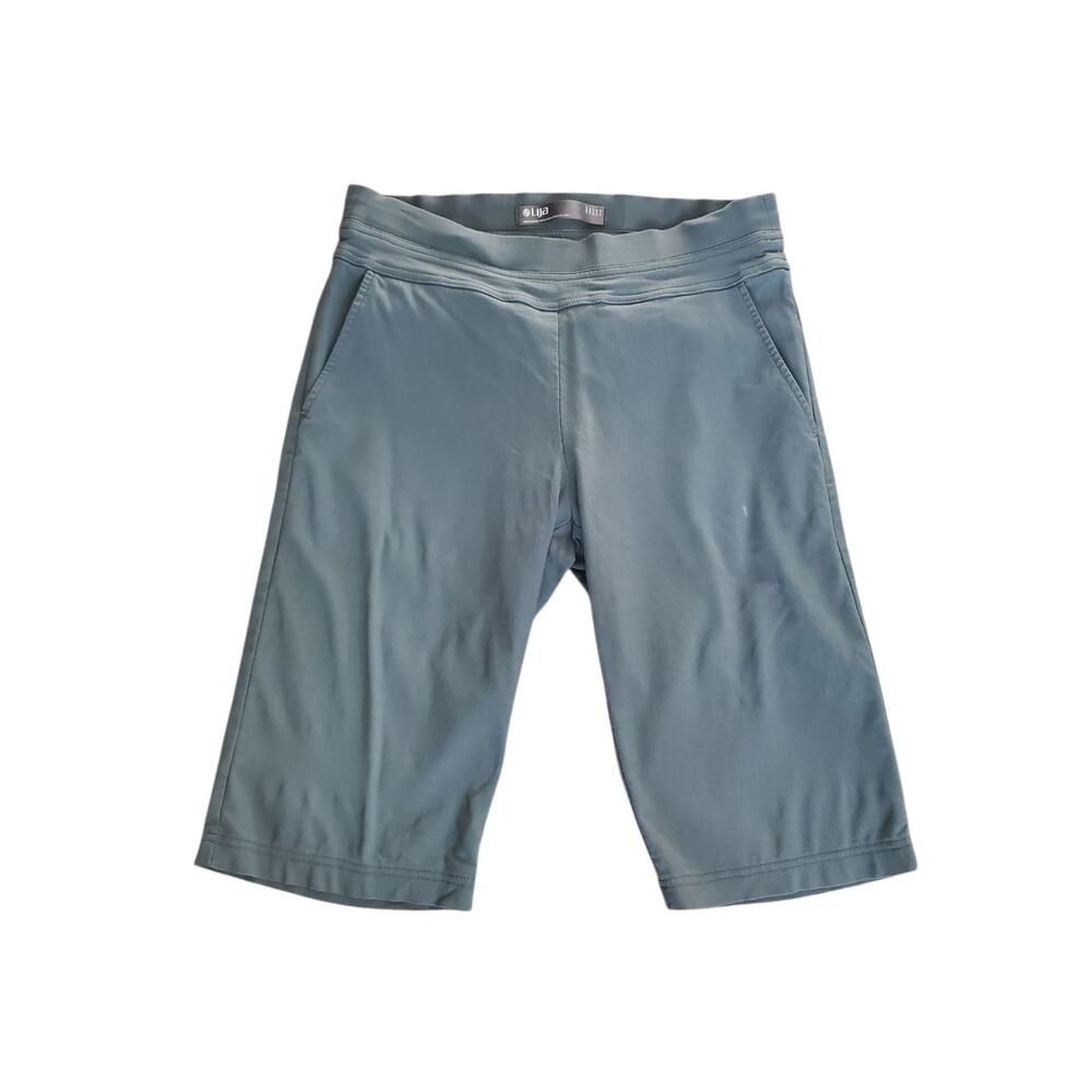 Lija Gray Pull-On Slim-Fit Bermuda Stretchy Athletic Golf Shorts Women's Size 8
